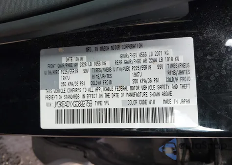 2016 Mazda Cx-5 Grand Touring from USA, damaged, VIN JM3KE4DYXG0892759